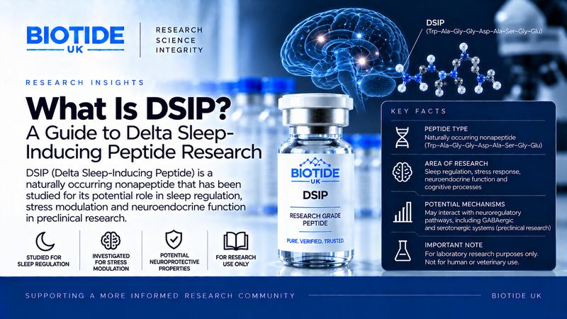 BioTide UK DSIP Delta Sleep-Inducing Peptide research overview and laboratory guide