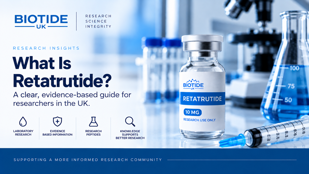 BioTide UK Retatrutide research peptide laboratory guide