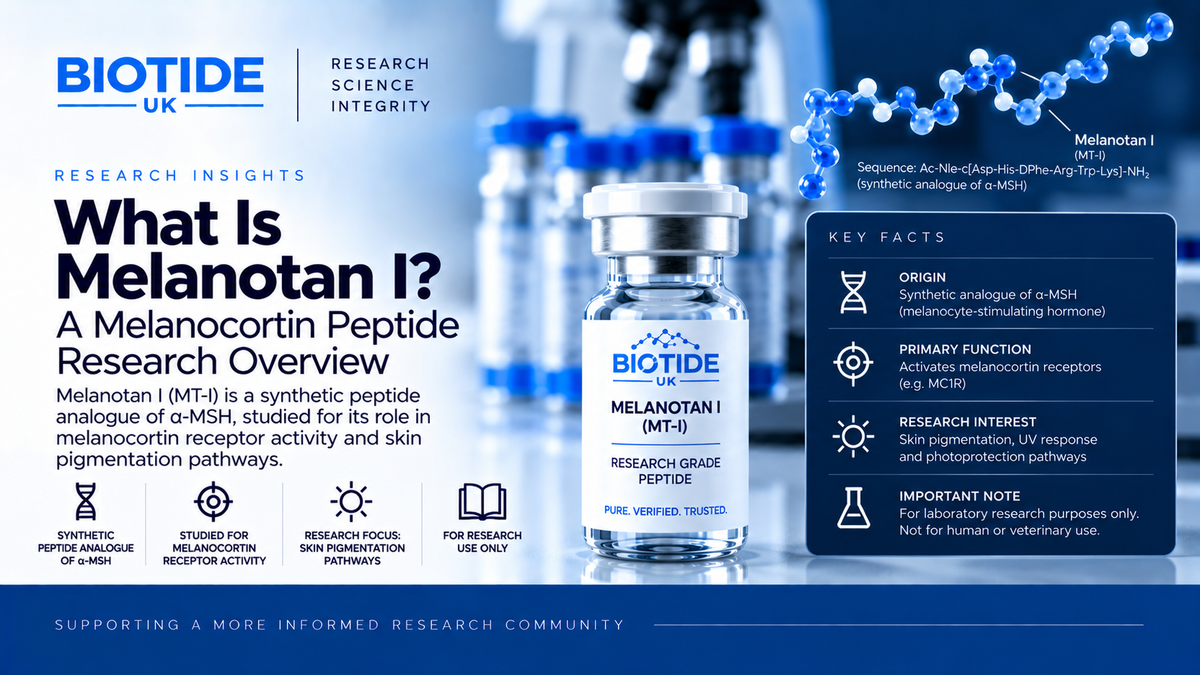 What Is Melanotan I? A Melanocortin Peptide Research Overview