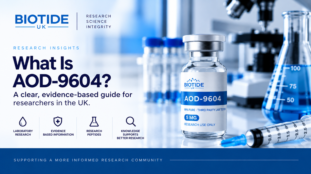 AOD-9604 5mg research peptide vial – BioTide UK