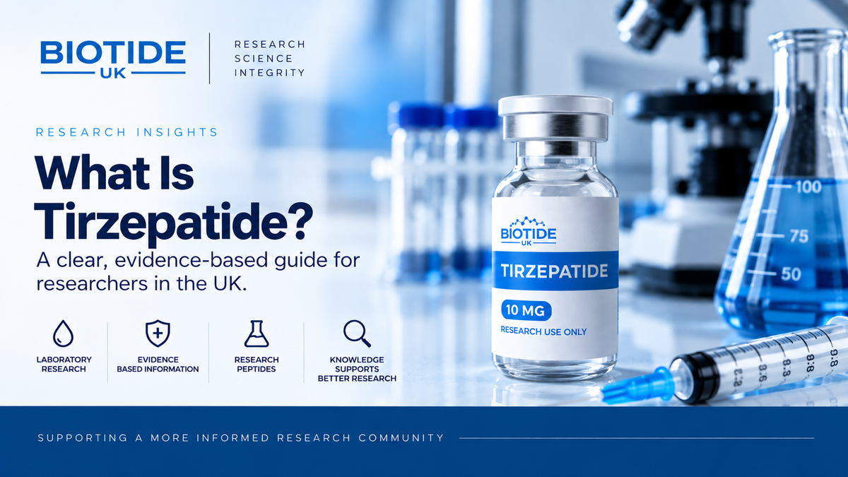BioTide UK Tirzepatide research peptide laboratory guide